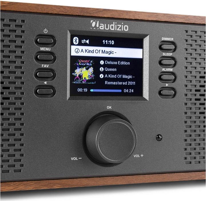 Produktbild Audizio Internet Radio Rimini Holzoptik (Internetradio, Bluetooth)