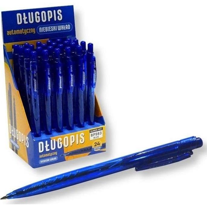 Polsirhurt, Penne, Blauer Kugelschreiber (24 Stück) (Blu, 24 x)