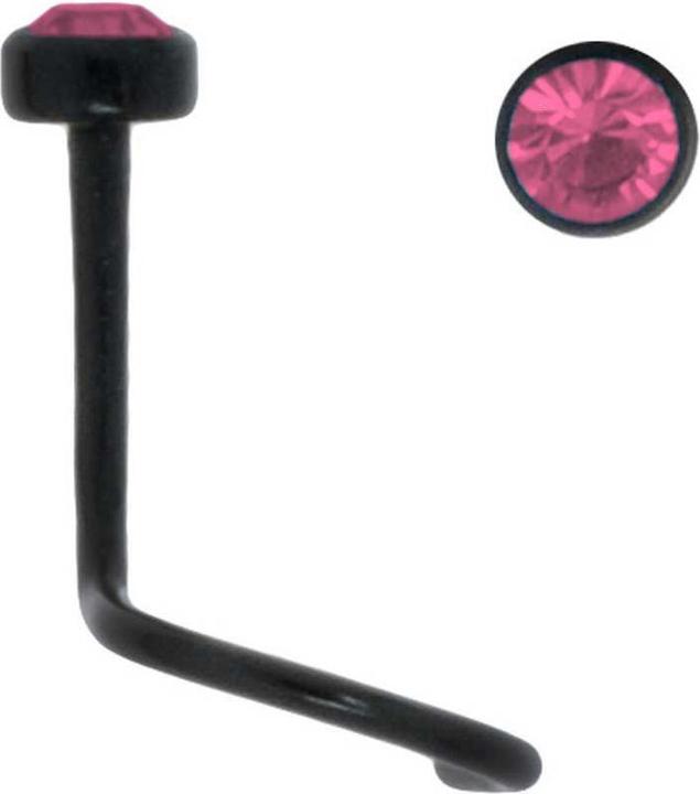 Produktbild Bijouteria Nasenpiercing (Bioplast, Kristall)