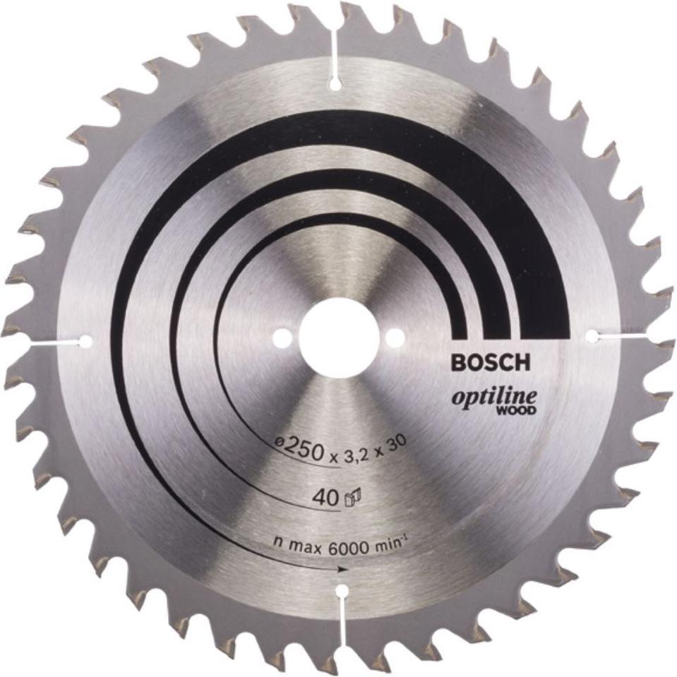 Bosch Professional Zubehör, Sägeblatt, PRO Wood Kreissägeblatt, 250 x 3.2 x 30 mm