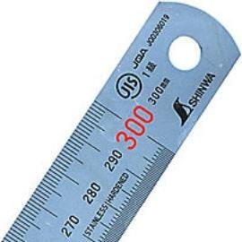 Helmuth A. Jensen, Winkelmesser, Stållineal 300x25x1,0 - Shinwa H101c