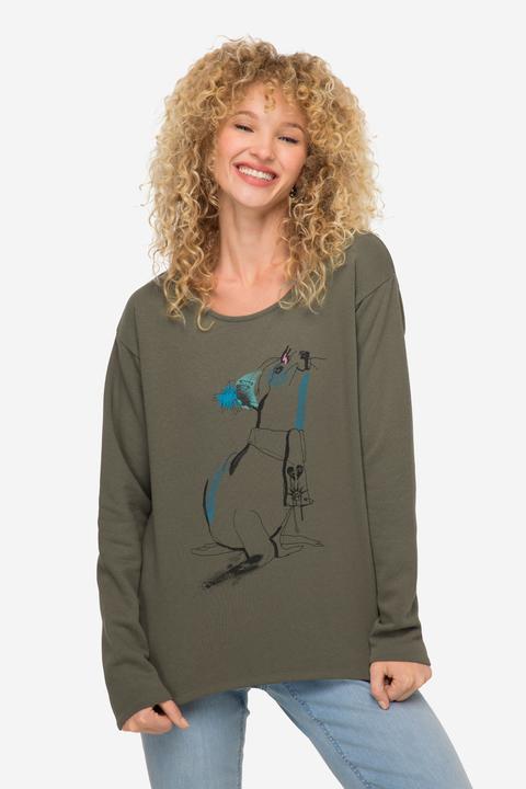 Produktbild Laurasøn Sweatshirt, Robben-Print, Rundhals, Langarm (XL)