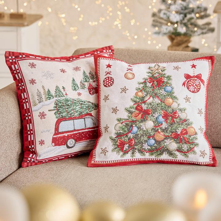 Produktbild Angela Bruderer Kissenhülle «Weihnachtsbaum» (45 x 45 cm)