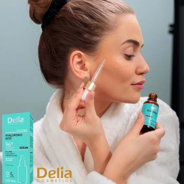 Productafbeelding Delia Cosmetics Hyaluronzuur Serum Anti-Aging Hydraterende Behandeling voor Alle Huidtypen 30ml (30 ml)