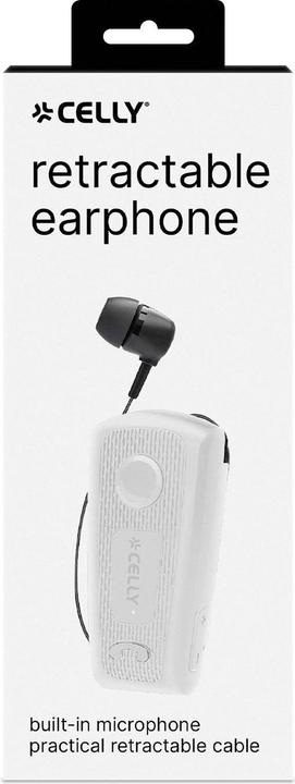Produktbild Celly In-ear Kabelgebundenes Headset Weiss mit (NC, Kabelgebunden)