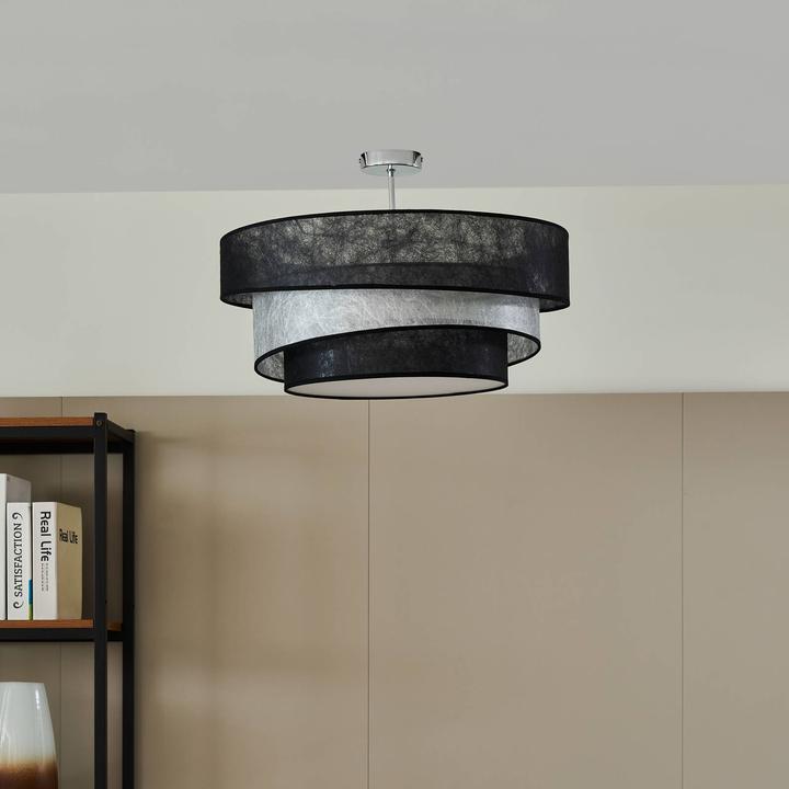 Produktbild Lindby Ayvira Deckenleuchte, schwarz, silber (E27)
