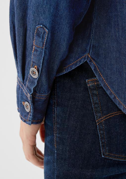 Image du produit s.Oliver Bluse Jeansbluse mit Brusttasche (40)