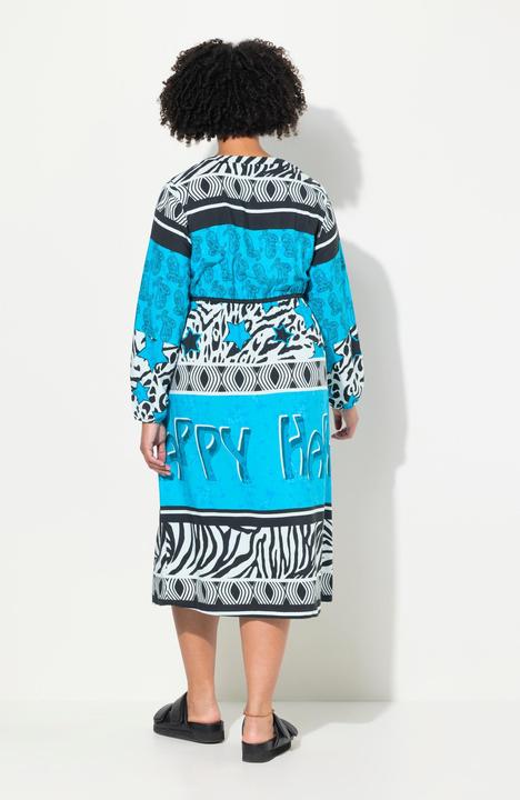 Produktbild Angel of Style Midikleid, A-Linie, Allover-Print, elastische Taille (46)