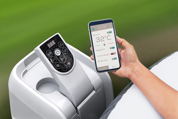 Produktbild Bestway LAY-Z-SPA® XXL WLAN-Whirlpool Mauritius AirJet™ 270 x 180 x 71 cm, oval (7 Personen)