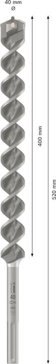 Immagine prodotto Bosch Professional Zubehör Trapano a percussione SDS max-4 40 x 400 x 520 mm (40 mm)