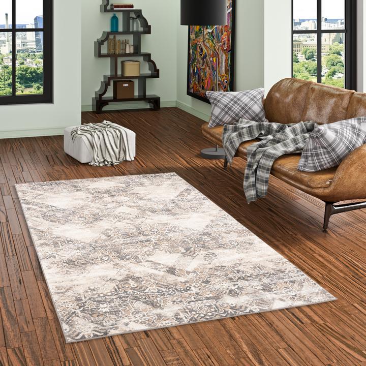 Produktbild Pergamon Designer Teppich Moderne Orient Vintage Klassik (80 x 150 cm)