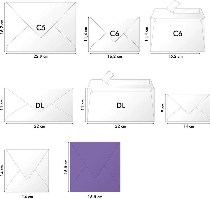 Actual product image Clairefontaine Envelopes (100 x 100 mm, 1x)