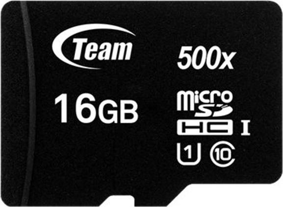 Image du produit Team Electronic Carte mémoire flash (adaptateur SD inclus) (16 Go, microSD, U3, UHS-I)
