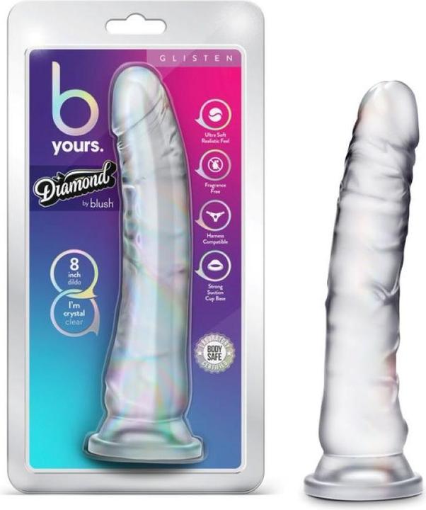 Produktbild Blush B Yours Diamond Glisten Dildo 22 cm Transparent