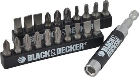 Actual product image Black & Decker 20 screw.bits + magnet.drive guide