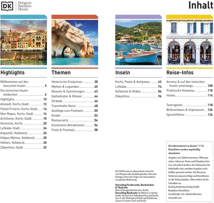 Produktbild TOP10 Reiseführer Korfu & Ionische Inseln (Deutsch, DK Verlag Reise, 2024)