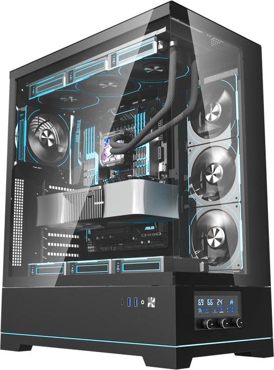 Produktbild Darkflash Tech Darkflash DY451L PRO computer case with fan (black) (ATX, ITX)