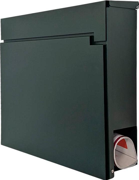 Produktbild SafePost 810 Design-Briefkasten grün RAL6009 matt
