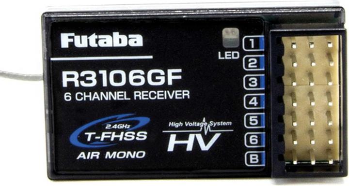 Actual product image Futaba R3106GF T-FHSS Receiver (w/o Telemetry)