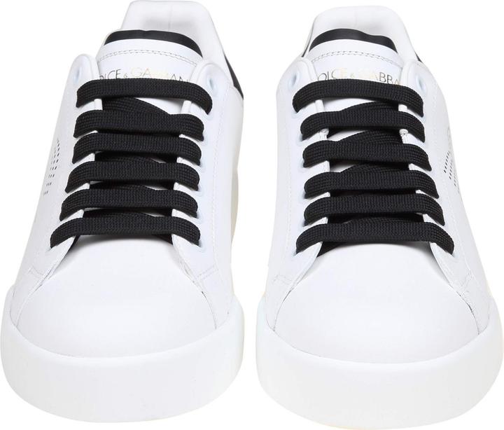 Produktbild Dolce & Gabbana portofino light sneakers in black and white leather (41)
