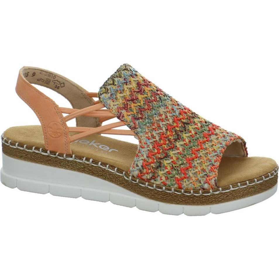 Rieker, Damen, Sandalen, Sandale, Mehrfarbig, (36)