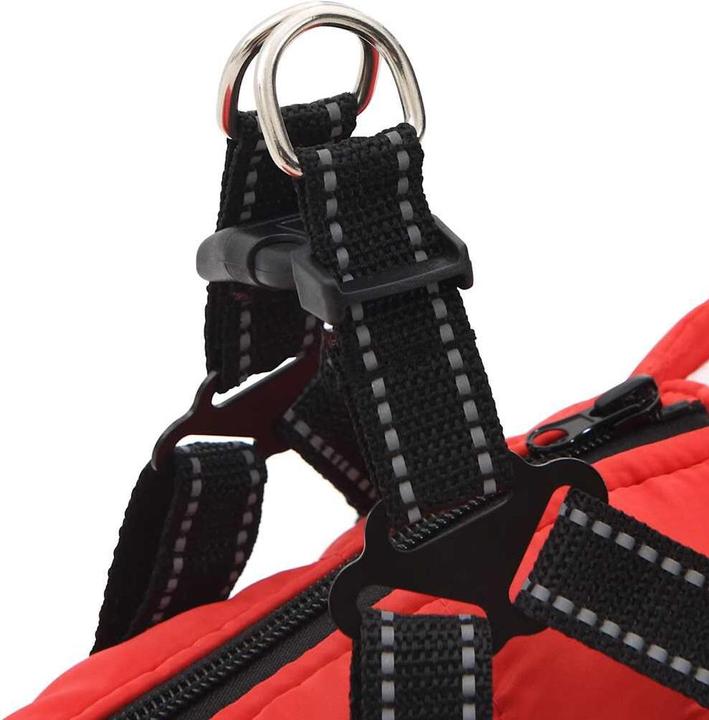 Actual product image vidaXL Dog coat with harness Waterproof Reflective (24, Dog coat)