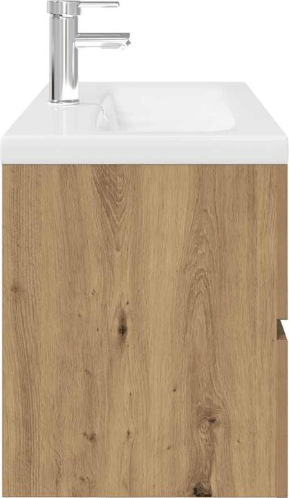 Produktbild vidaXL Waschbeckenunterschrank mit Einbaubecken und Wasserhahn Bad Waschtisch