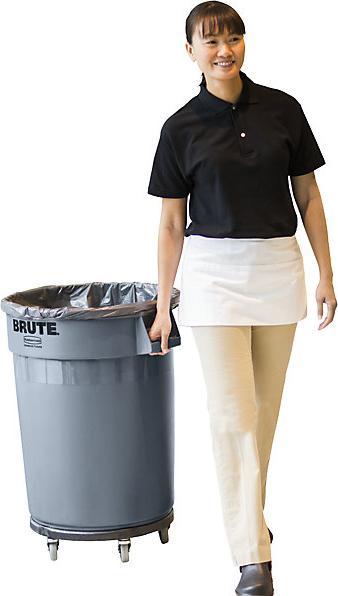 Image du produit Rubbermaid Conteneur universel BRUTE® avec chariot (166 l)