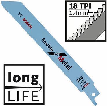 Produktbild Bosch Professional Zubehör Säbelsägeblatt S 922 EF, Flexible for Metal, 5er-Pack