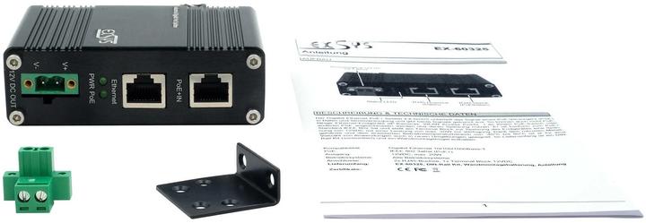 Produktbild Exsys Industrial PoE+ Gigabit Splitter 20W (PoE Splitter)