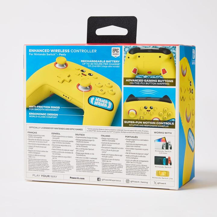 Image du produit PowerA Enhanced Wireless Controller Fortnite Peely (Switch OLED, Switch Lite, Switch)