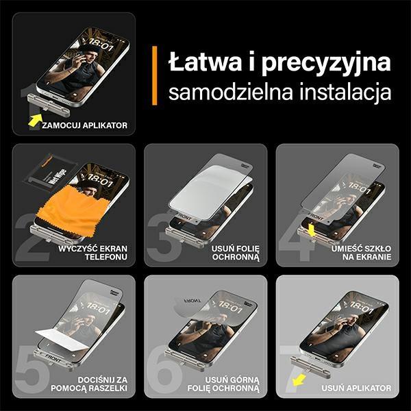 Actual product image PanzerGlass MATRIX Screen Protector with D3O (1 pcs., Apple iPhone 15 Pro)