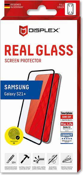 Produktbild Displex Real Glass, Full Cover Panzerglas (1 Stück, Samsung Galaxy S21+)