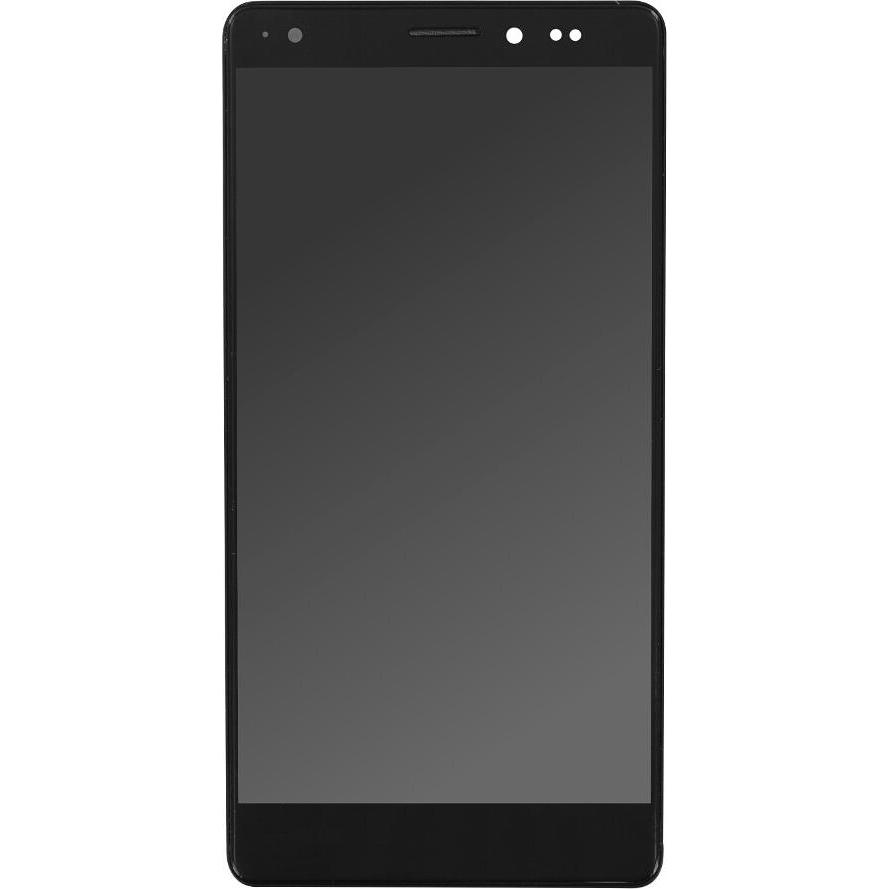 OEM Display-Einheit + Rahmen für Huawei Mate S schwarz, ohne Logo (Display, Huawei Mate S), Mobilgerät Ersatzteile, Schw...