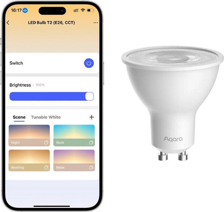 Produktbild Aqara Smarthome (GU10, 9 W, 350 lm, 1 x, F)