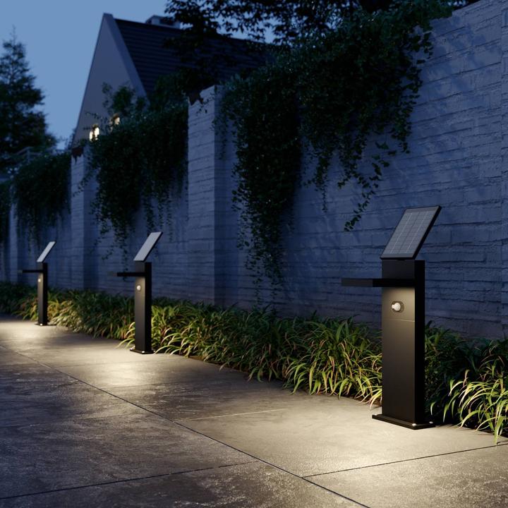 Immagine prodotto Lucande Silvan Luce da giardino a LED H60 con sensore Grafite (200 lm, IP54)