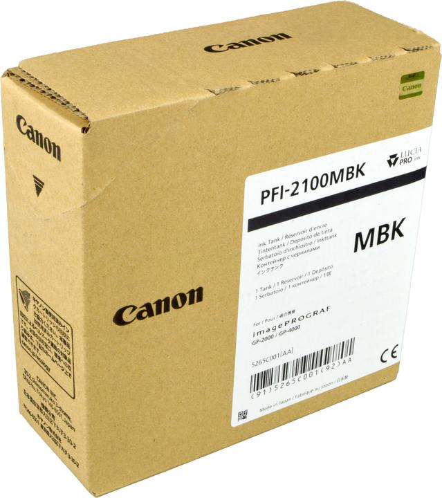 Produktbild Canon PFI-2100 Matte Black (BK)