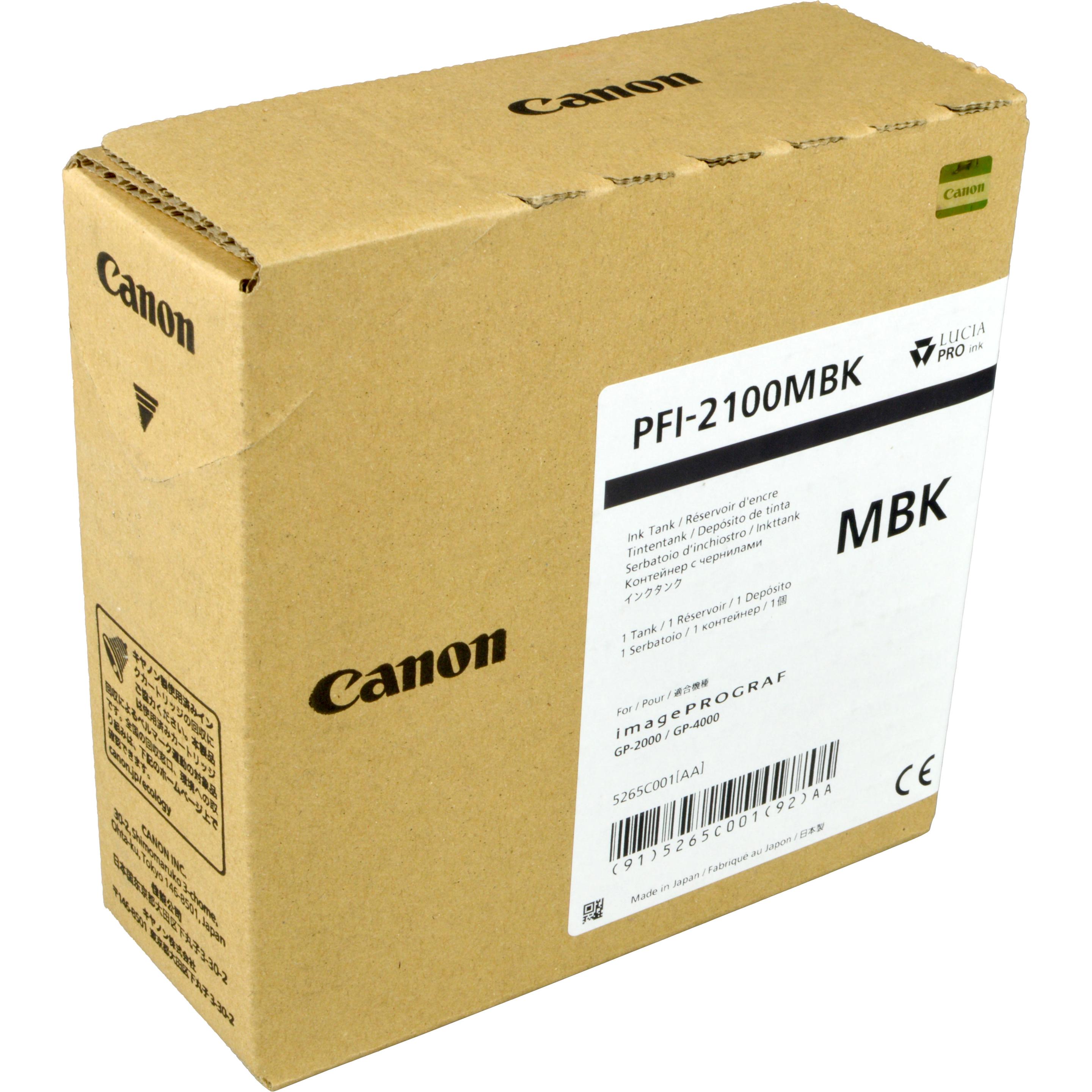 Thumbnail - Canon, Druckerpatrone, PFI-2100 Matte Black (BK)