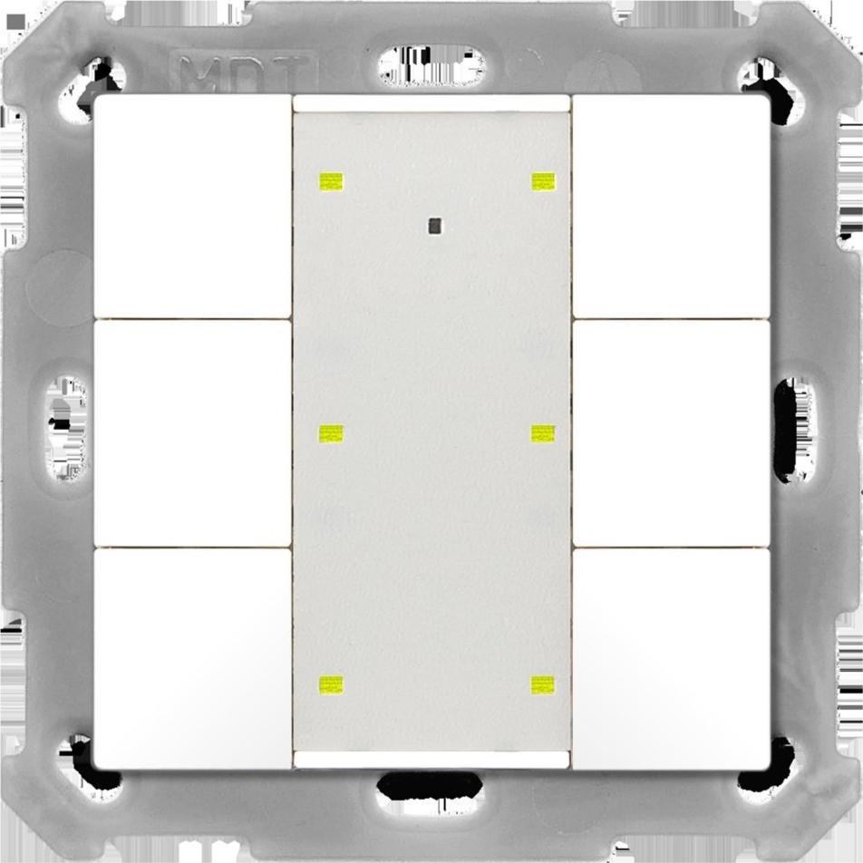 MDT BE-TA55P6.G2, Taster + Schalter, Weiss