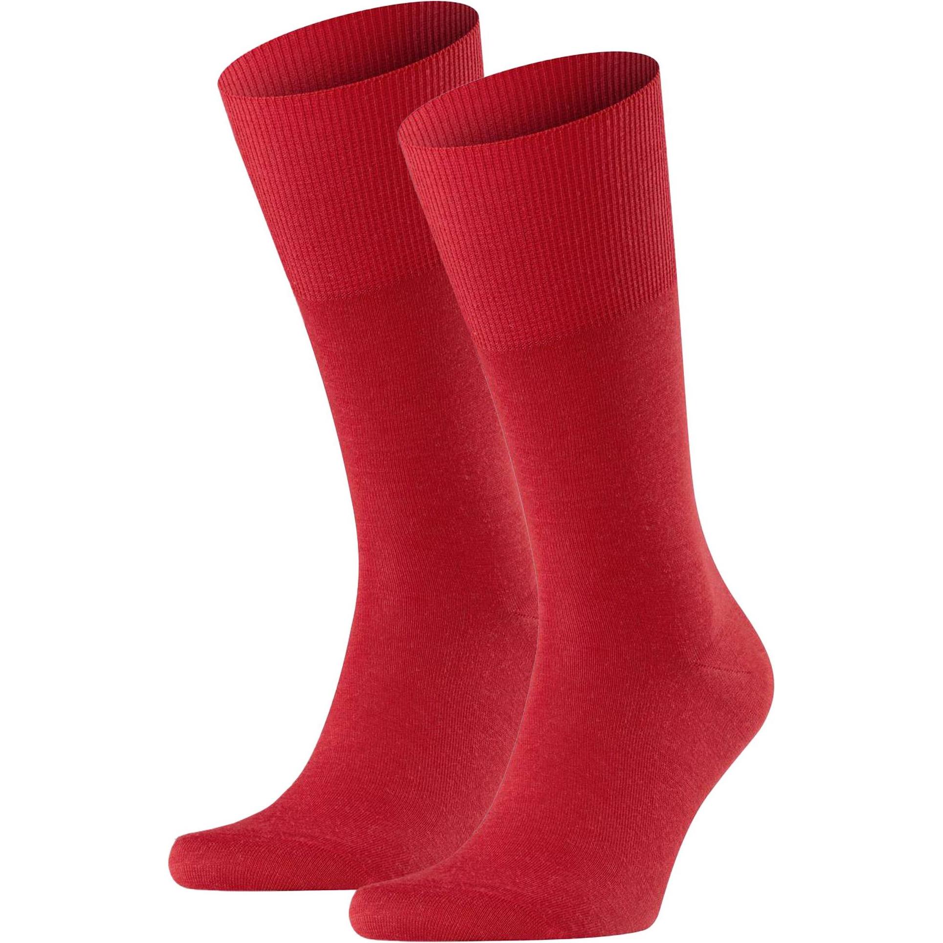 Falke, Herren, Socken, Airport SO, Rot, (2er Pack, 39 - 40)