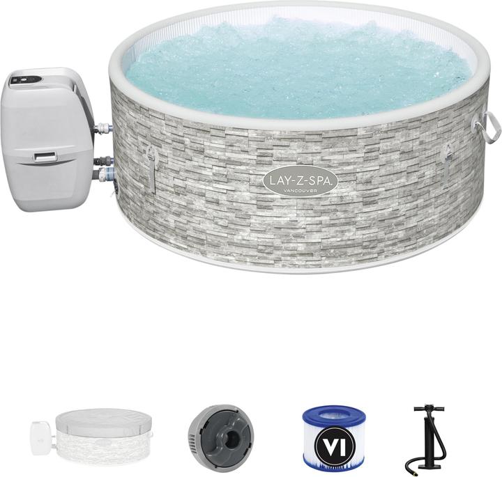 Actual product image Bestway Lay-Z-Spa® Vancouver AirJet Plus Hot Tub 5 Persons - 1.55m x 60cm (5 Persons)