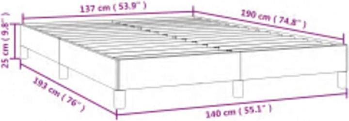 Produktbild vidaXL Bettgestell (137 x 190 cm)