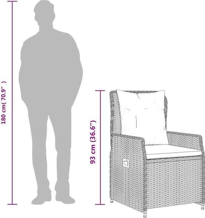 Produktbild vidaXL Garten Essgruppe