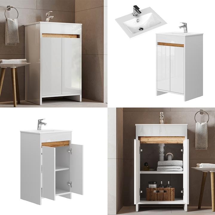 Produktbild Vicco Lemgo mit Waschbecken und 2 Flügeltüren