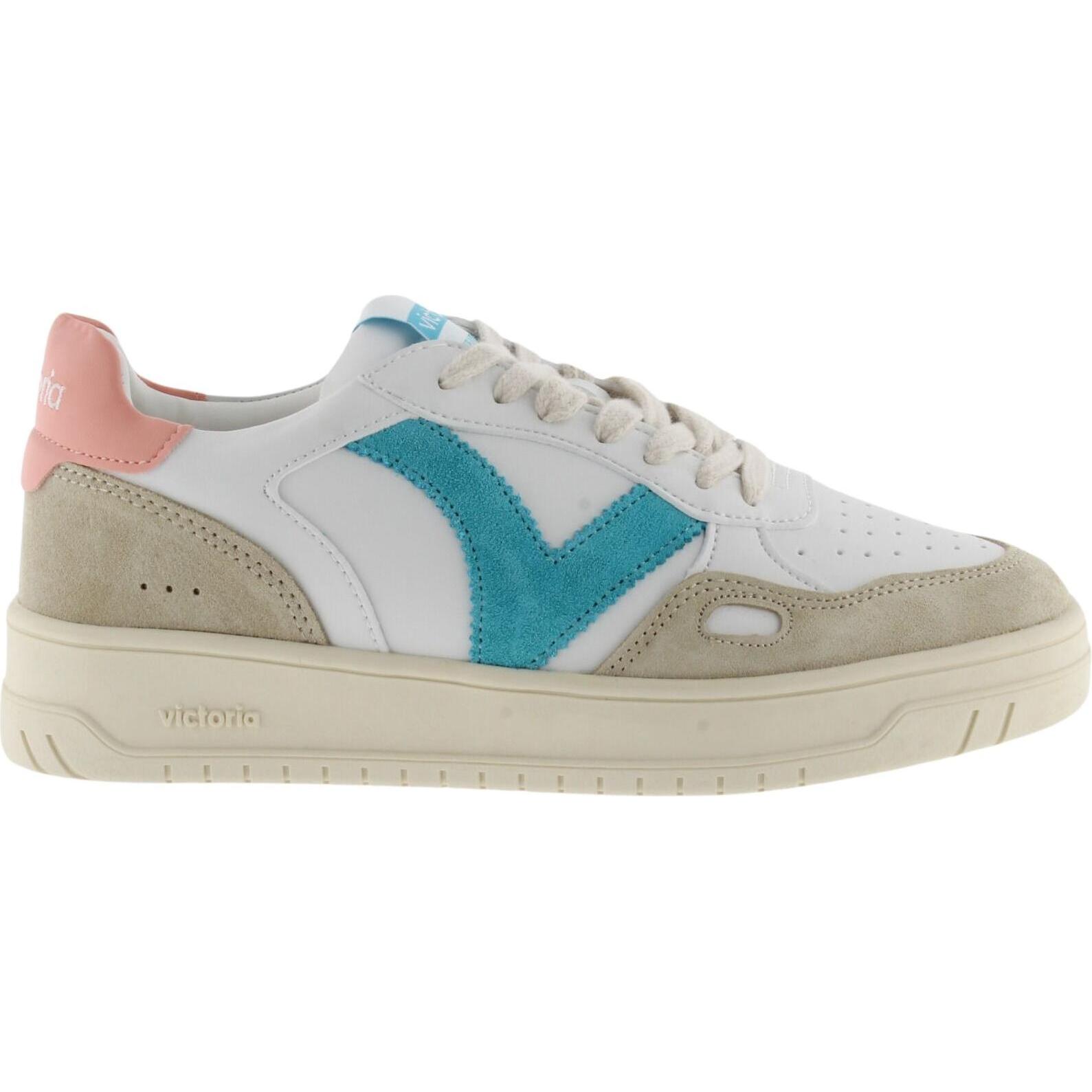 Victoria, Damen, Sneaker, niedrige sneakers mit ledereffekt für damen, Mehrfarbig, (40)