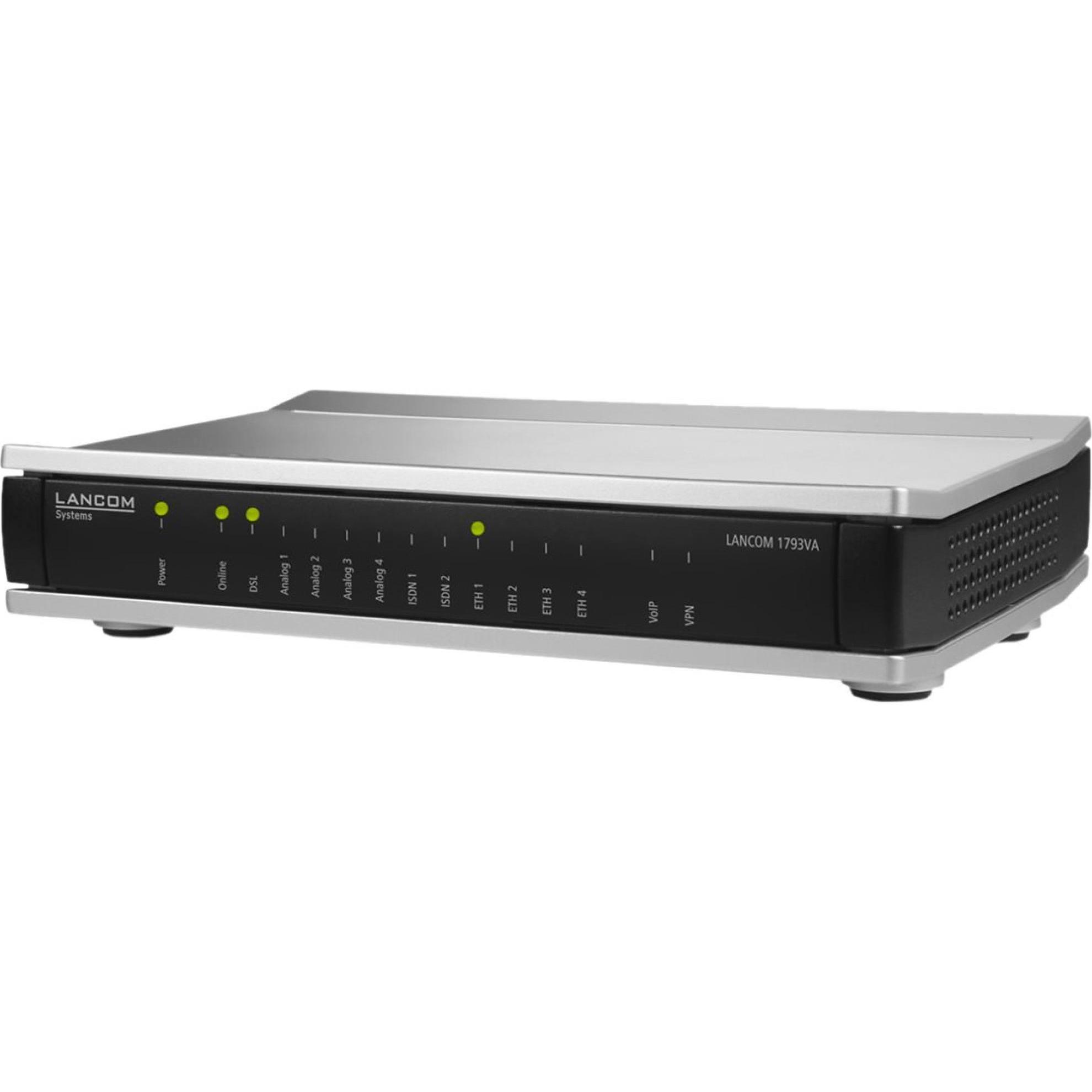 Lancom Systems 1793VA (EU), Router, Schwarz, Grau