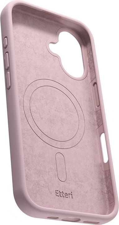 Actual product image Etteri Silicone Mag case for iPhone 16 6,1" light pink (Apple iPhone 16)