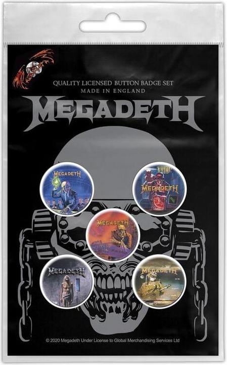 Produktbild Megadeth - Vic Rattlehead (Button Badge) 5 Units (Metall)