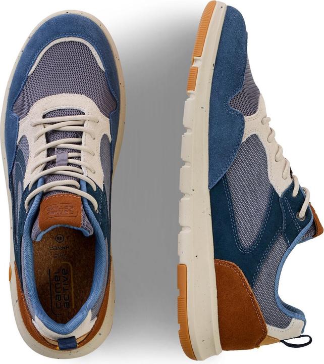 Actual product image Camel Active Sneaker split/textile BLAU/NATUR (45)