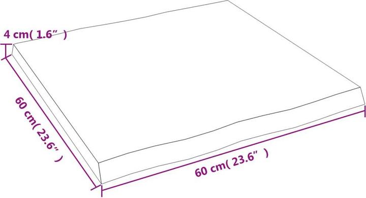 Produktbild VidaXL Chaim (60 x 60 x 4 cm)